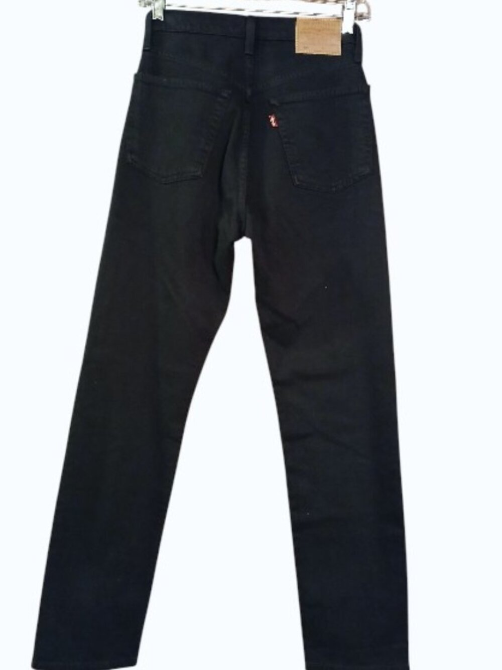 LEVI'S PREMIUM Black Jeans Stretch Straight Leg High Waist - EUC - Picture 11 of 14